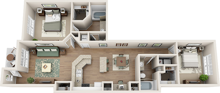 The Sanibel Floor Plan at Madison Gateway, St. Petersburg